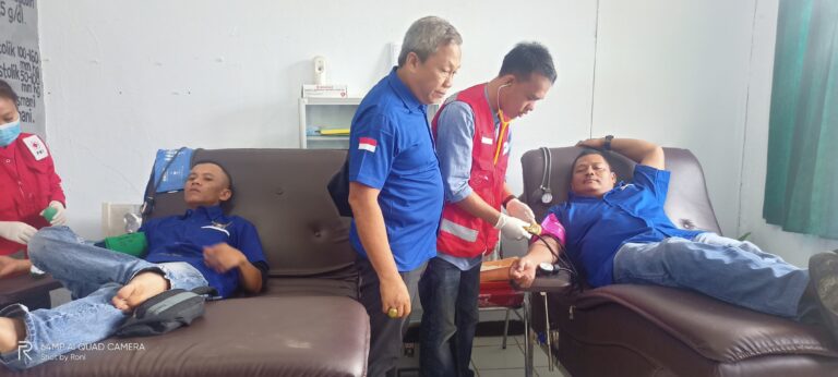 Dalam Rangka Hut Partai Demokrat, DPC Bengkulu Utara,Gelar Donor Darah